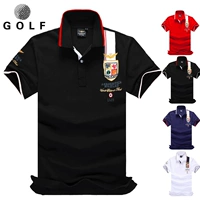 Trang phục golf mới cho nam áo thun ngắn tay áo sơ mi polo nam áo thể thao thoáng khí bấc áo GOLF - Thể thao sau quần thể thao