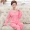 Phụ nữ trung niên đồ ngủ dài tay cotton cộng với phân bón XL Phiên bản Hàn Quốc của bộ đồ béo cổ tròn MM phù hợp với dịch vụ mặc nhà đồ bộ dài tay mặc nhà