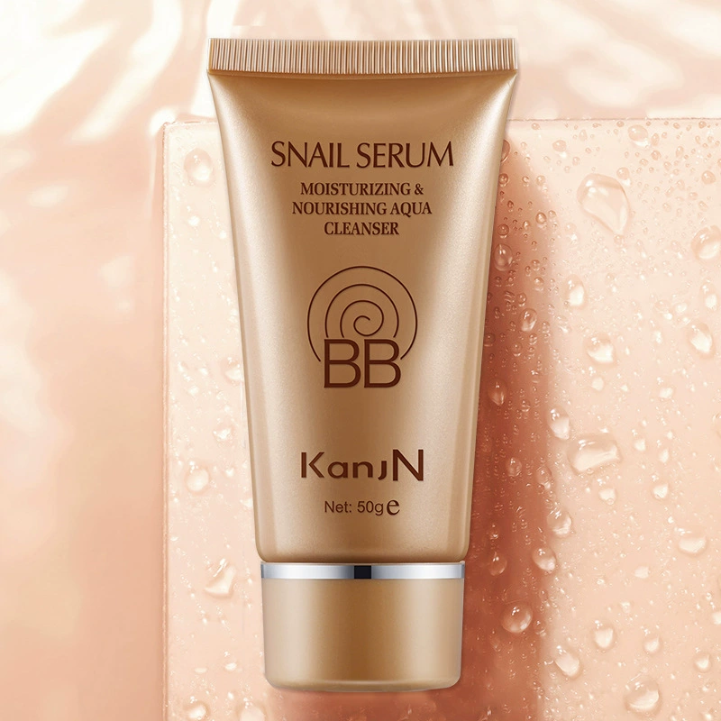 Han Jiani Snail Original Liquid BB Cream Nude Makeup Che khuyết điểm mạnh mẽ Giữ ẩm lâu dài Giữ ẩm không làm mất trang điểm Kem nền sửa chữa lỏng - Kem BB