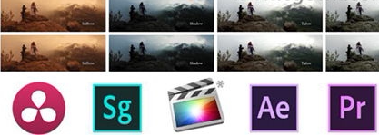 200组暖色调LUTs电影预设 GoPro大疆航拍无人机 Color Grading-天天素材网