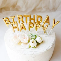 Золотое письмо на день рождения свеча