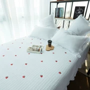 Trải giường bằng chăn bông điều hòa mùa hè chăn bông Tấm trải giường châu Âu ba mảnh trải giường đơn - Trải giường
