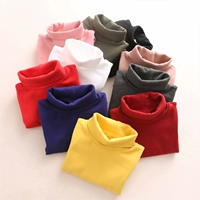 vFMjJGKDbg trẻ em cotton cổ cao chạm đáy áo sơ mi trắng áo phông đáy áo mùa thu và áo ấm mùa đông áo thun thời trang trẻ em cao cấp