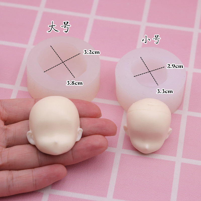 Large + SmallUltra light clay Face mold soft ceramics Proportional bjd Colored mud Doll Face mold suit Version Q Face mould manual Face mold
