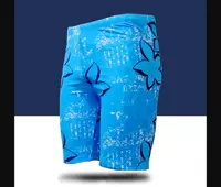 Thời trang mới in kích thước lớn quần bơi năm điểm béo nam cộng với phân bón XL boxer áo tắm nam nóng bỏng quần bơi đi biển nam