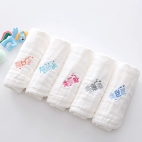 Детский слюнявчик, марлевое детское полотенце для умывания для новорожденных, хлопковый носовой платок для раннего возраста