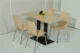 Один стол, четыре стула, очищающую квадратную пластинку алюминиевого сплава