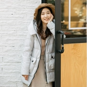 [Chống mùa giải phóng mặt bằng] Sumoto Hàn Quốc phiên bản của bánh mì trùm đầu thời trang xuống áo khoác thủy triều nữ dài dày lỏng áo khoác
