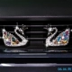 đồ trang trí xe Swan pha lê trang trí sáng tạo cao cấp xe chiếu hậu gương cho an ninh và hòa bình mặt dây chuyền mặt dây chuyền xe Ms.