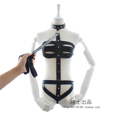 漆皮连体束身男女夜店性感衣套装演出制服诱惑七了个三女情趣内衣-淘宝网