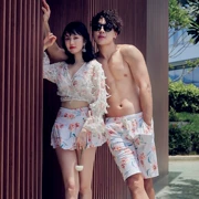 Bộ bikini 4 mảnh áo tắm nữ ngực nhỏ thu thập váy xẻ gợi cảm 2019 mẫu mới cho cặp đôi đồ bơi mùa hè - Vài đồ bơi