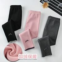 Trẻ em mùa đông cộng với quần legging nhung dày 2018 bé gái mới cotton một quần nhung bé ấm quần quần bé trai size đại