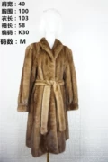 Áo khoác lông cổ điển của phụ nữ cổ lông da chồn Nhật Bản và Hàn Quốc thường mặc áo dài hoang dã áo ấm nữ K30 - Faux Fur