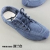 Cũ Bắc Kinh giày vải nam denim giày vải với đáy phẳng mặc giản dị thoải mái thấp để giúp giày nam giày thể thao giá rẻ Giày thấp