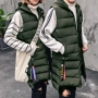 2017 mới mùa đông Hàn Quốc phiên bản của nam giới và phụ nữ với cùng một vest trong dài xuống áo khoác bông vest những người yêu thích jacket jacket vest áo 3 lỗ nam