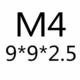 M4*9*9*2.5