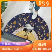 Cần cẩu kiểu Trung Quốc mới hiện đại vào thảm cửa hình bán nguyệt vòng dây thảm cửa lối vào sảnh 蹭 chân đệm cửa - Thảm sàn