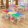 Màu sắc tiểu học và trung học bàn đào tạo bàn ghế kết hợp đồ nội thất trường hình thang bàn tư vấn lớp nghệ thuật trẻ em bàn nghệ thuật - Nội thất giảng dạy tại trường bàn học cho bé lớp 1