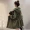 2018 mùa xuân mới áo gió nữ dài giản dị giản dị áo khoác sinh viên bf trùm đầu lỏng dụng cụ áo áo khoác lông nữ