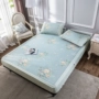 Đơn giản và mới mẻ ~ kiểu giường jacquard băng lụa mat ba mảnh trải giường kiểu điều hòa mat điều hòa mềm mại không trơn trượt 1,8 m - Thảm mùa hè chiếu tre nhỏ