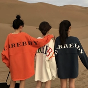 Phụ nữ mang thai xuân hè 2018 phiên bản mới của Hàn Quốc áo sơ mi Hàn Quốc thời trang cỡ lớn rộng đáy áo thun cotton dài tay