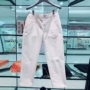 Ôi Ma Shiqi 2019 hè của phụ nữ mới quần jean trắng mùa xuân và quần áo mùa thu bảy điểm quần thẳng nữ - Quần jean quần áo nữ đẹp