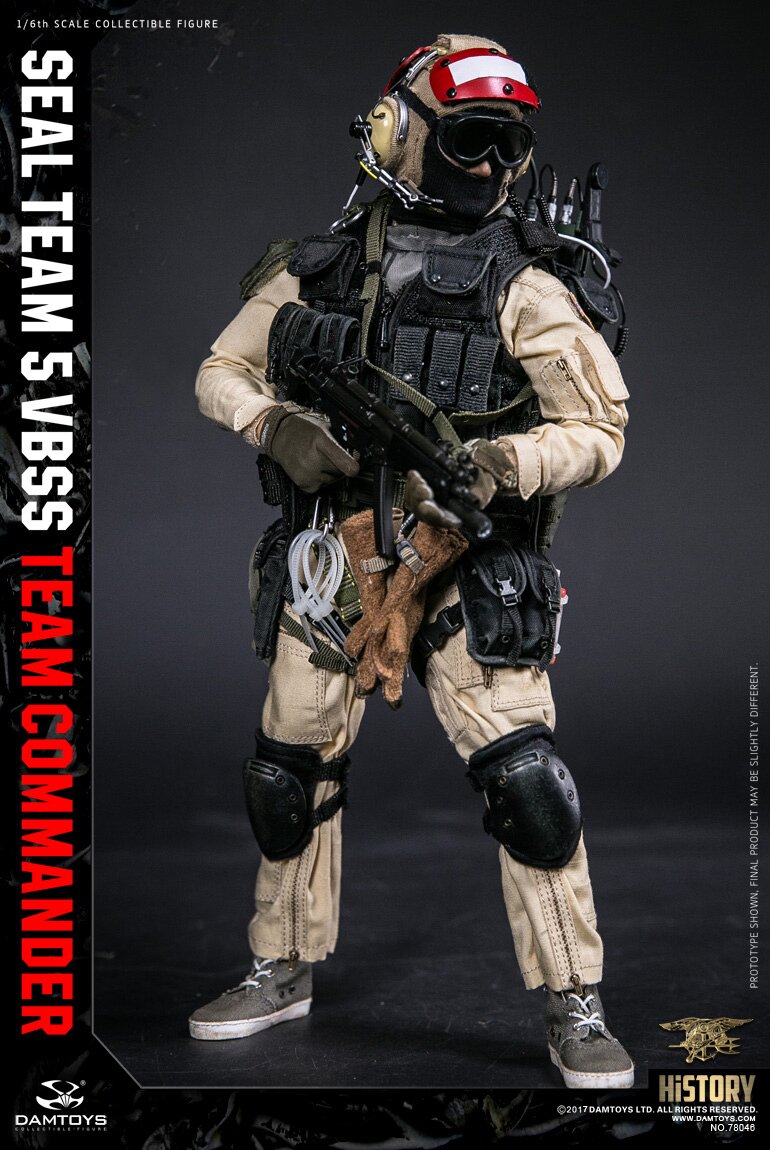 Damtoys Seal Team 5 VBSS Team Leader Red Helmet 1/6 Action Figure