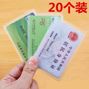 Thẻ nhân viên bộ thẻ thẻ trường hợp bộ thẻ gạo thẻ da giấy phép làm việc da tùy chỉnh bằng nhựa cứng trong suốt với vỏ bảo vệ chà