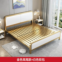 Золотая кровать+модель белой мягкой пакета