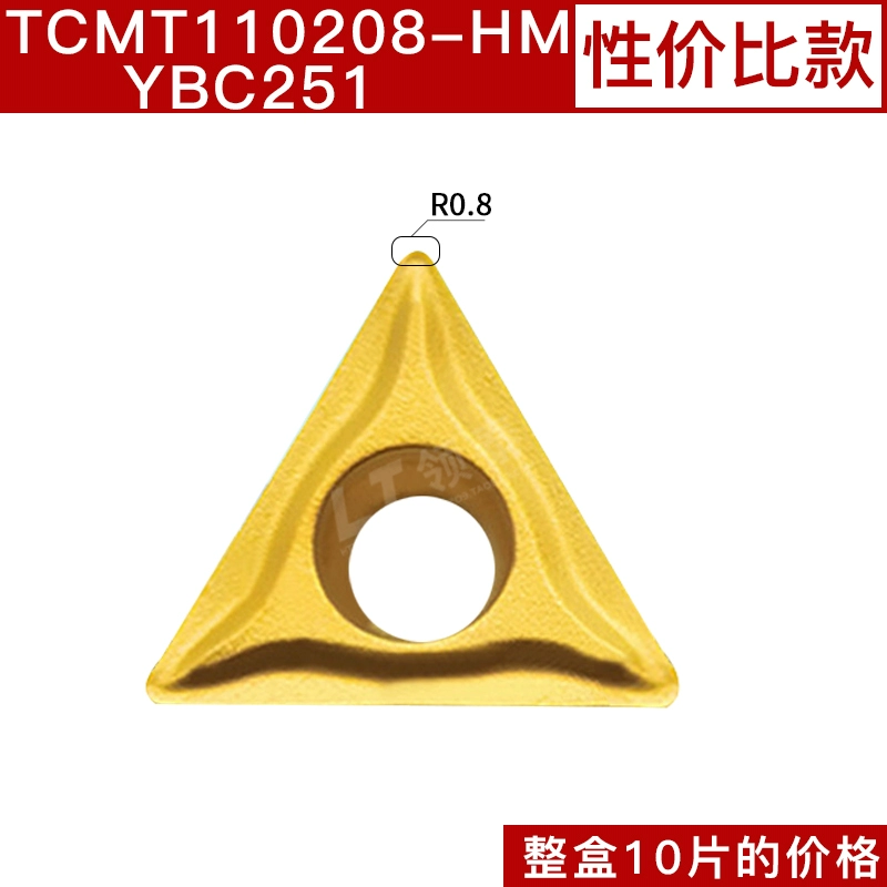 CNC Blade Hợp kim thép không gỉ hình tam giác lỗ bên trong Lưỡi dao TCMT110204/16T304 dao khắc gỗ cnc Dao CNC