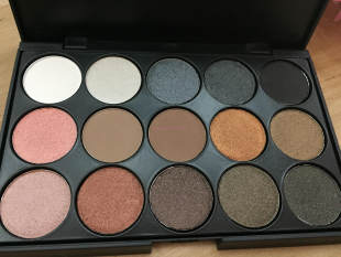 Тени для век, матово-глянцевые smoky eyes палетка, сумка для камеры, 15 цветов, землистые оттенки