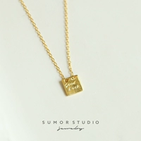 Su Mo | Удачи Goodluck Emergency Pure Silver S925 Ожерелье Целарная костная цепь самка x20