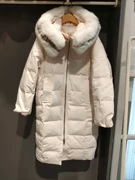 米 蔻 好 2019Winter phiên bản tiếng Hàn mới của áo khoác nữ dài trùm đầu B-HTDJ820A - Xuống áo khoác
