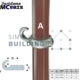 42/48 thép lan can phụ kiện kết nối fastener doanh sửa chữa thành viên cầu thang tay vịn thép ốc vít đồng hồ vôn