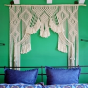 [花嫁] Điều đó treo rèm cửa dệt bằng tay Thiết kế ban đầu Thiết kế nền cưới theo phong cách Bohemian - Tapestry