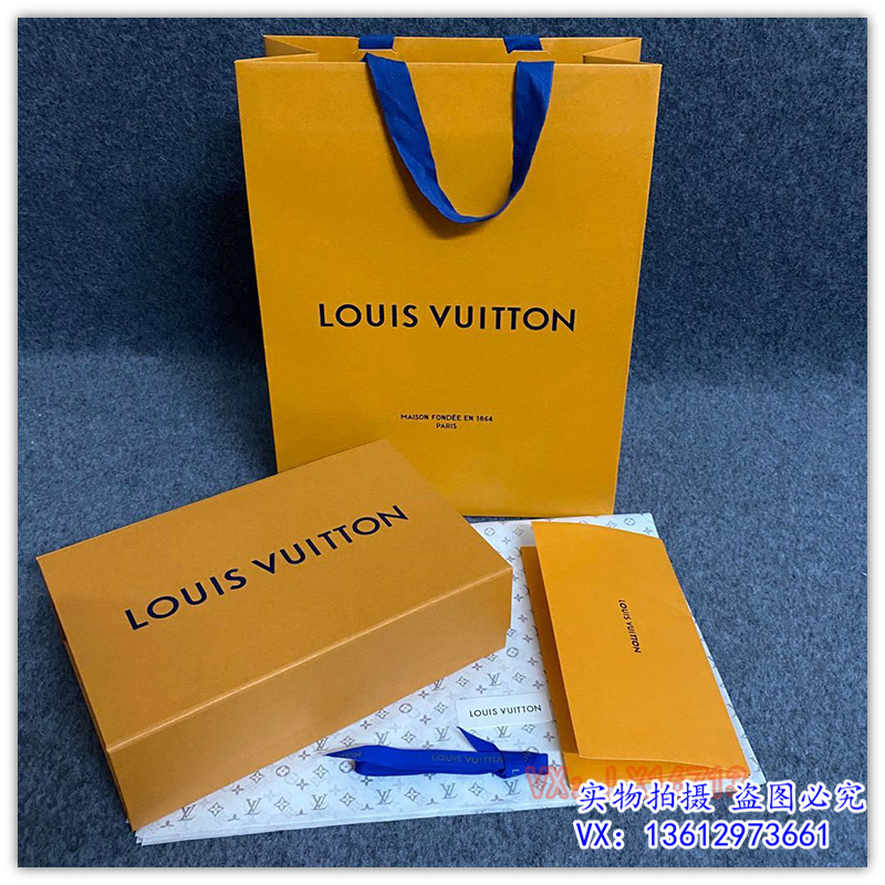 Original Handbag Box + Paper Bag + Accessoriesspecial counter original edition LV high-grade paper bag packing Bag belt clothes scarf wallet Dustproof bag Gift bag Gift box