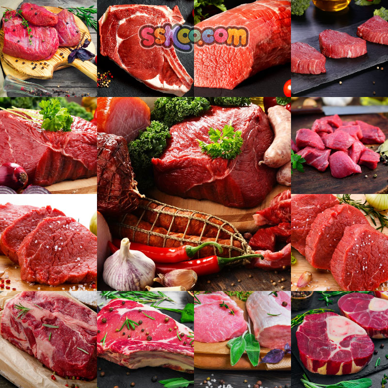 新鲜牛肉高档健康食材和牛菜单菜谱美食高清JPG图片插图摄影素材