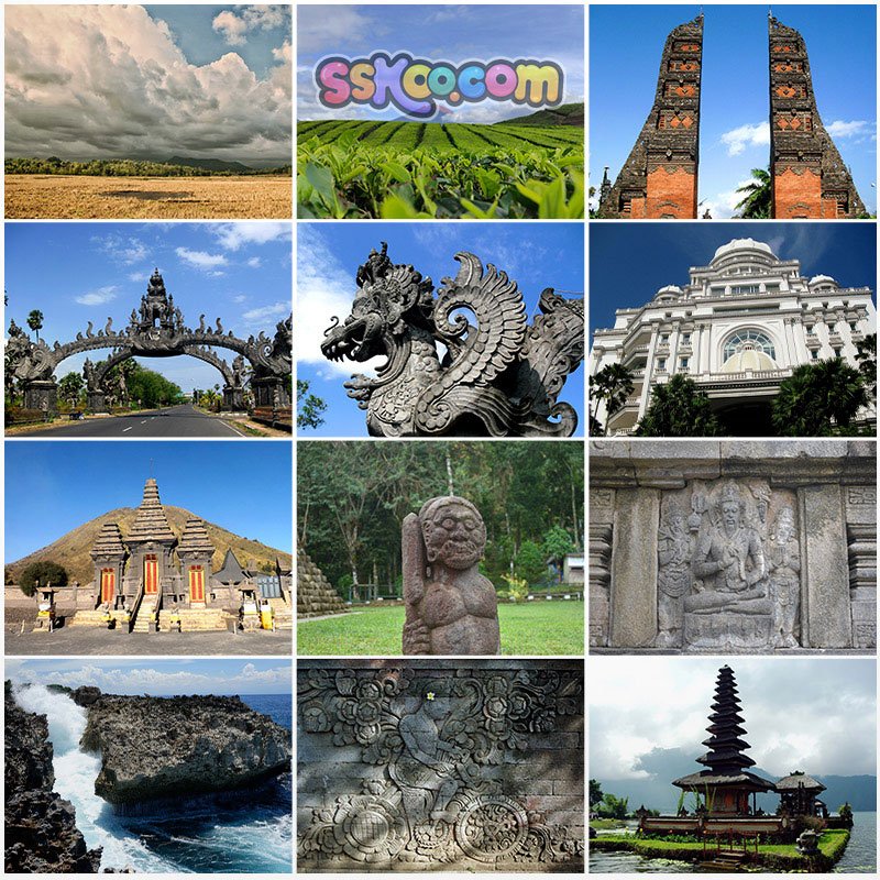 印尼旅游景点风光巴厘爪哇岛布罗莫火山雅加达浮屠JPG图片素材