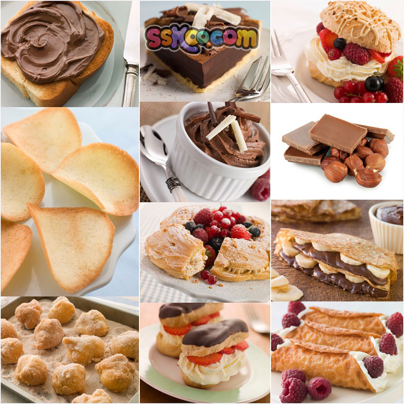 法式甜点蛋糕巧克力高清JPG摄影照片4K壁纸背景图片插图设计素材