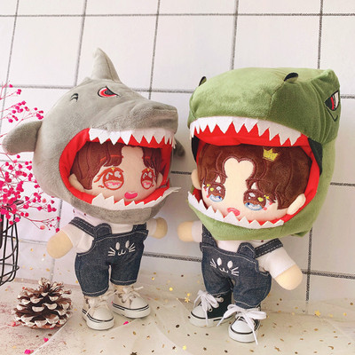 taobao agent Spot Dinosaur Hat Shark Hat Botter Pants 20 cm set 20cm doll star doll replacement