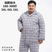 Bộ đồ ngủ mùa đông bên trong và bên ngoài chăn bông nhồi bông phục vụ nhà nam áo khoác cotton và phân bón XL 5XL300 kg