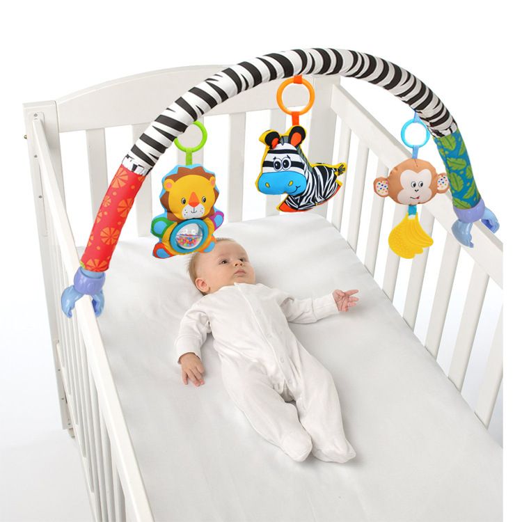 Zebra Band Music Accessories Detachable Simple OPP BagSOZZY baby carriage Clamping bed Clip Safety seat Car hook Toys Detachable music blue Little elephant Car clip 0-1 year
