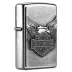 Chính hãng Zippo Zippo Bật lửa Harley Wings Fire Earth Earth Hot Cover Cover Động cơ bất ngờ 20229 - Bật lửa bật lửa dupont của pháp Bật lửa