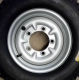 Lốp xe máy ba bánh điện hoàn toàn mới 400-12/450-12/500-12 lốp dày bên trong và bên ngoài có vành thép