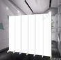 Trắng rắn màu đơn giản gấp màn hình phân vùng khách sạn Trung Quốc phòng khách phòng ngủ bệnh viện bệnh viện vải di chuyển màn hình gấp - Màn hình / Cửa sổ vách ngăn phòng ngủ bằng gỗ