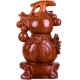 Huanghuali khắc gỗ trang trí bầu lớn rắn gỗ khắc Fulu quà tặng phòng khách gỗ gụ thủ công nhà - Trang trí nội thất