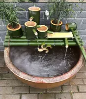 Большой бамбуковая трубка Фильтр водой бак ландшафтный пейзаж Платующий бамбуковый керамический аккумулятор в форме бамбука