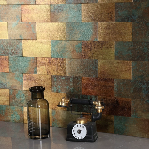 Металлическая алюминиевая панельная панельная стеклянная кухонная мозаичная телевизор