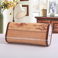 Văn phòng nap mồ hôi hấp gối mùa hè tre tựa đầu mát mẻ mahjong khối hollow dành cho người lớn gối tre
