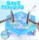 Пингвин разбитый ледовой стол